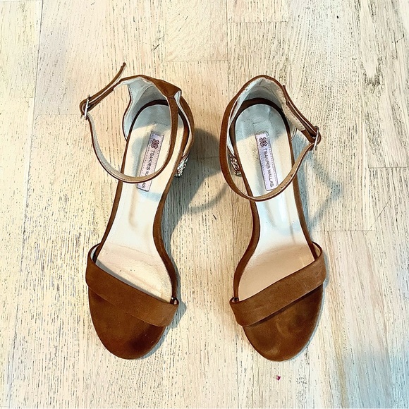 🇬🇷 Tsakiris Mallas Exe Block Heel Sandals 36 (Made in Greece) - Picture 2 of 6